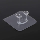Transparent Self-Adhesive Wall Hook Waterproof & Oil-Proof Strong Holder (1 Pc)