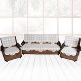 Elegant Floral Sofa Protector Runner 