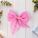 Hair Bow Knot Clip Suitable Girls (12 Pc / Multicolour & Mix Design)