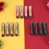 Stainless Steel Cute Nail Clipper Nail Catcher, Nail File (12 Pcs Set / Mix Design)