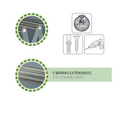 Foldable Extendable Clothes Drying Rack for Bathroom & Balcony