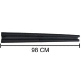 Draught guard for doors, twin seal for blocking cold air
