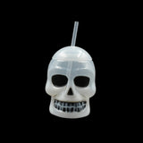 Ghost Face Bottle Water Bottle, Drinking Cup with Lid and Straw(1 Pc)