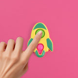 Rocket Shaped Dimple Keychain Toy (1 Pc)