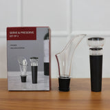 Premium Wine Poorer and Vacuum Bottle Stopper Set (2 Pc)