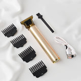 Men’s Hair Trimmer & Beard Clipper with 4 Adjustable Blades & Cleaning Brush