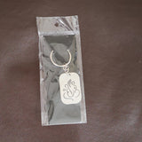Auspicious Ganesh Cut-Out Metal Keychain - (1 Pc)