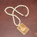 Premium Wooden Hanuman Pendant Mala (1 Pc)