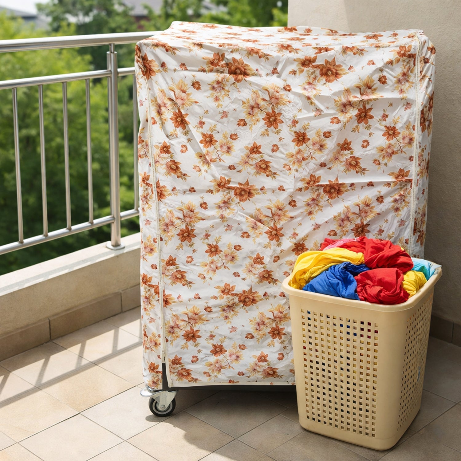 Waterproof Washing Machine Cover for Front Load Machines 58x58x84 cm (1 Pc)