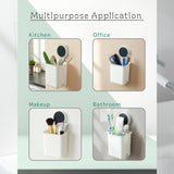 Wall Mounted Bathroom Storage Organizer Cup Set (2 Pc Set)