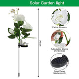 Solar Powered Decorative Garden Flower Lights Set of 2