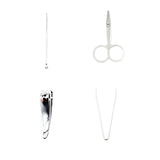 Mini Nail Clipper Set With Plastic Storage Case, (4 Pc Set)