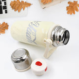 Stainless Steel Vacuum Insulated Water Bottle – Leak Proof Flask with Steel Cup