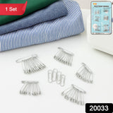 Steel Safety Pins Set