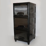 3-Layer Plastic Storage Drawer Cabinet