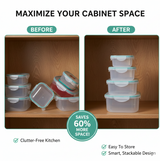 Kitchen Storage Containers Set – Fridge Organizer Lunch Boxes (5 Pcs)
