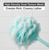 Loofah Back Scrubber with Long Handle, Soft Nylon Mesh Bath Brush (45 Cm)