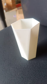 Modern Geometric Hexagon Plastic Flower Vase (1 Pc)
