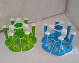 Miracle Plastic Glass Stand for Kitchen & Dining (6-Glass, Spices, Moq - 2 Pc)