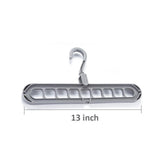 9-Hole Plastic Hanger Hook for Wardrobe Clothes Organization & Indoor Storage