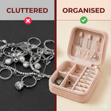 Mini PU Leather jewellery Box for Travel & Storage