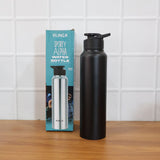 Stainless Steel 1000ml Flip-Top Reusable Sports Water Bottle – 1 Pc
