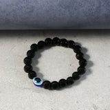 Elegant Dual-Tone Crystal Beaded Stretch Bracelet (1 Pc)