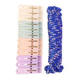 Cloth rope with 10 clips