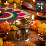 Small sunflower diya stand
