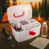 Medical Storage Box with Detachable Tray & Handle