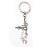 Devotional Krishna Flute Metal Keychain