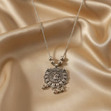 Ethnic silver necklace        
