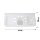 Plastic Soap Dish and plastic soap dish tray (2 Pc)