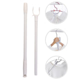 Multi-hook rod for hanging clothes, bags, and accessories
