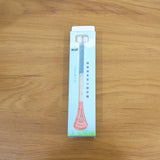 2-in-1 Baby Tongue Cleaner and Oral Massager Stick with Soft Silicone Brush Head