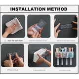 Durable bathroom toothbrush holder