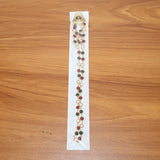 Traditional Multicolor Beaded Pearl Necklace with Red & Green Stone (1 Pc)
