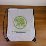 Multipurpose Drawstring Backpack with Printed Eagle Design (1 Pc)
