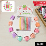 Hair Clips & Hairband for Girls Kids Hair Accessories (22 Pcs Set / Mix Design)