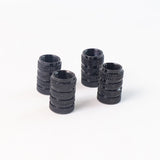Tire Valve Stem Caps Fit 4pcs Silver